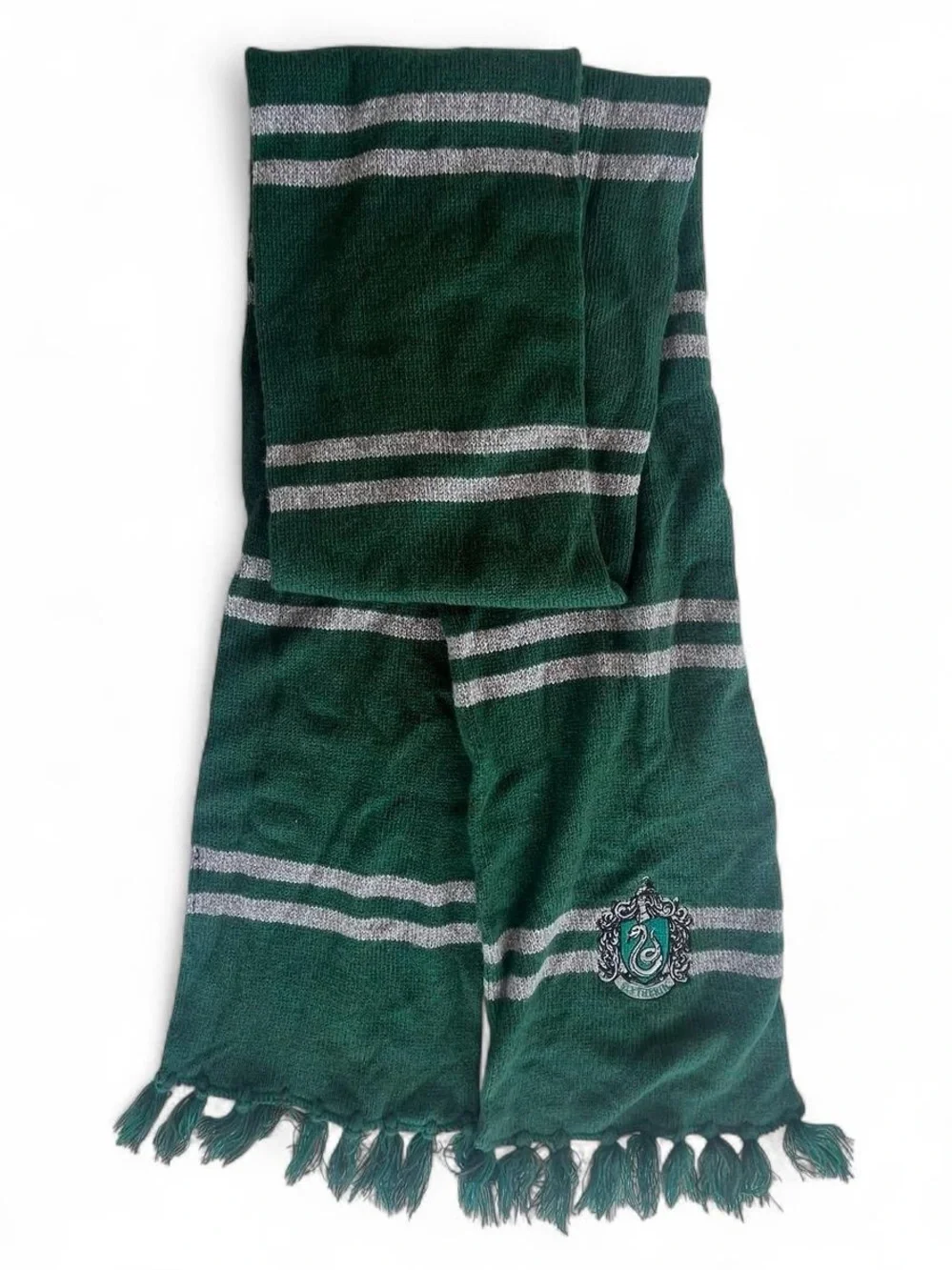 Harry Potter Slytherin House Knit Scarf Universal Studios Wizarding World